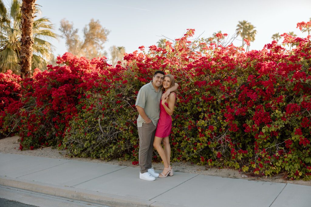 How to style bright colors for engagement photos