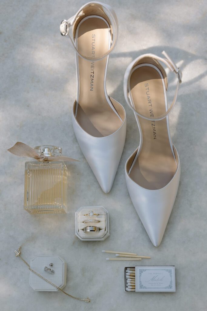 Unique wedding day details to include in a flat lay