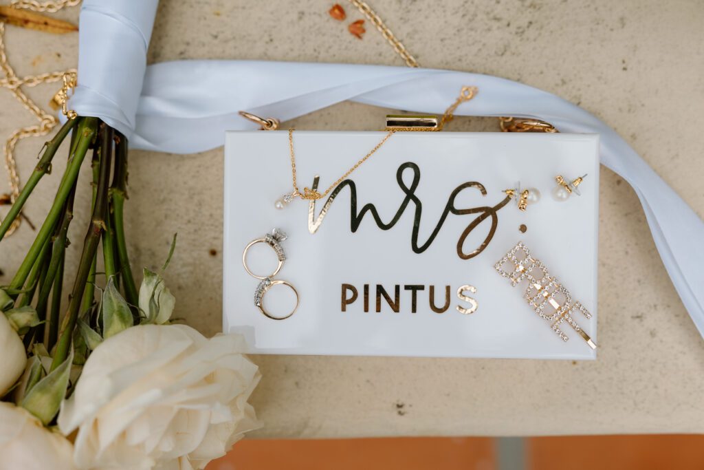 Bridal wedding day details