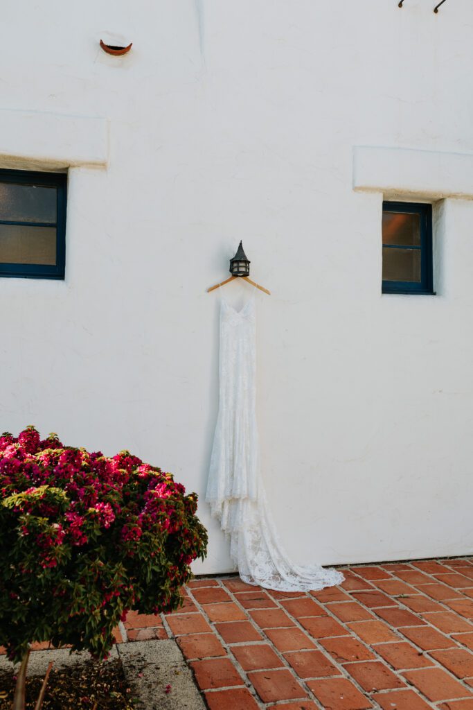 Unique wedding dress display photo