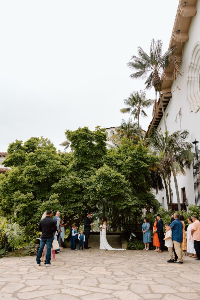 intimate courthouse wedding in Southern California
