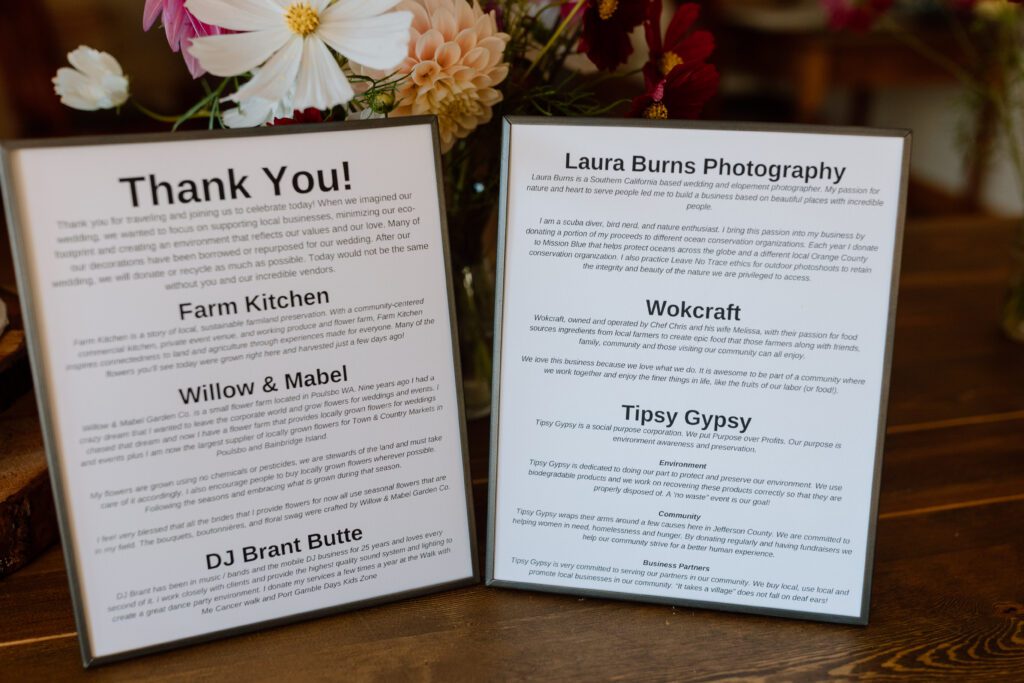 Intimate garden wedding near Seattle photographed by Laura Burns Photography